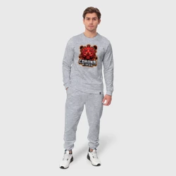 Мужской костюм хлопок Страшный коронавирус - фото 2