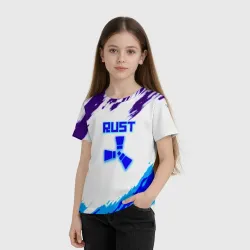 Детская футболка 3D Rust неоновые краски - фото 2