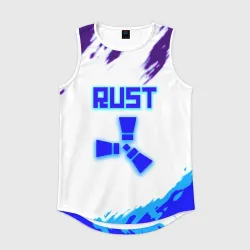 Мужская спортивная майка 3D Rust неоновые краски