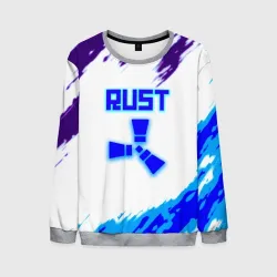 Мужской свитшот 3D Rust неоновые краски