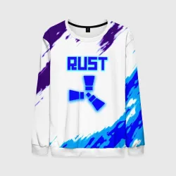 Мужской свитшот 3D Rust неоновые краски
