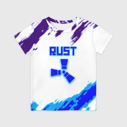 Детская футболка 3D Rust неоновые краски