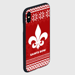 Чехол для iPhone XS Max матовый Новогодний Saints Row - фото 2
