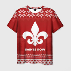 Мужская футболка 3D Новогодний Saints Row