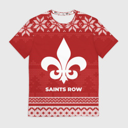 Мужская футболка 3D Новогодний Saints Row