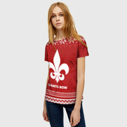 Женская футболка 3D Новогодний Saints Row - фото 2