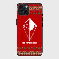 Чехол силиконовый для Apple iPhone 15 матовый No Man's Sky new year