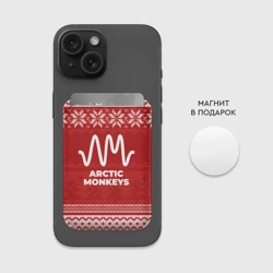 Картхолдер Magsafe магнитный Новогодний Arctic Monkeys - фото 2