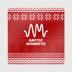 Магнит виниловый Квадрат Новогодний Arctic Monkeys