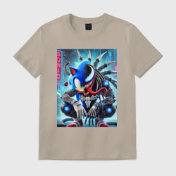 Мужская футболка хлопок Sonic-Venom - ai art fantasy