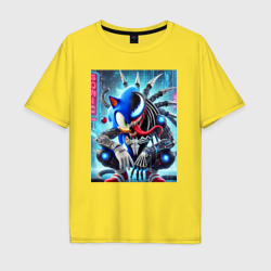 Мужская футболка хлопок Oversize Sonic-Venom - ai art fantasy