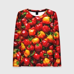 Женский лонгслив 3D Болгарский перец