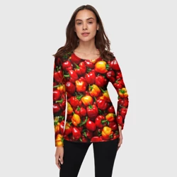 Женский лонгслив 3D Болгарский перец - фото 2