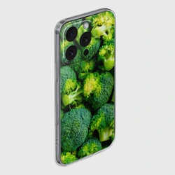 Чехол для iPhone 16 Pro Max силиконовый с защитой камеры Брокколи - фото 2