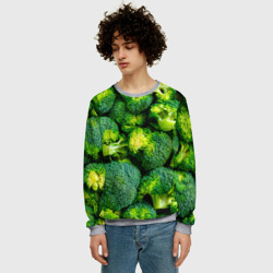 Мужской свитшот 3D Брокколи - фото 2