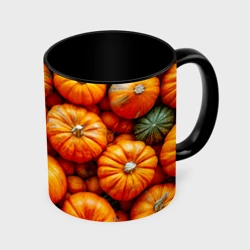 Кружка с полной запечаткой Куча тыкв
