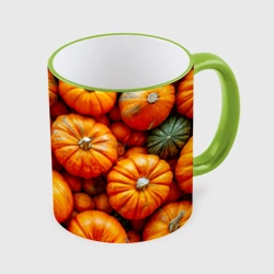 Кружка с полной запечаткой Куча тыкв