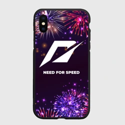 Чехол для iPhone XS Max матовый Праздничный Need for Speed