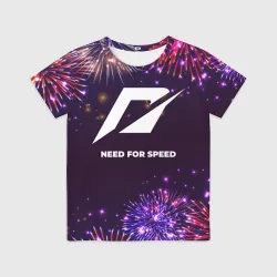 Детская футболка 3D Праздничный Need for Speed