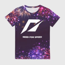 Женская футболка 3D Праздничный Need for Speed