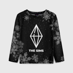 Детский лонгслив 3D Снежный The Sims