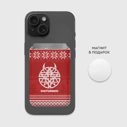 Картхолдер Magsafe магнитный Новогодний Disturbed - фото 2