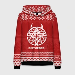 Мужская толстовка 3D Новогодний Disturbed