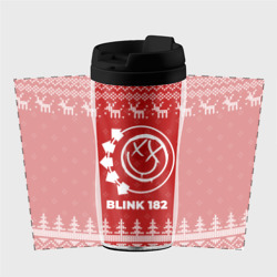Термокружка-непроливайка Новогодний Blink 182 с оленями - фото 2