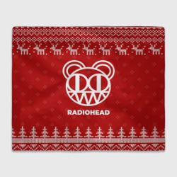 Плед 3D Новогодний Radiohead с оленями