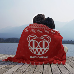 Плед 3D Новогодний Radiohead с оленями - фото 2