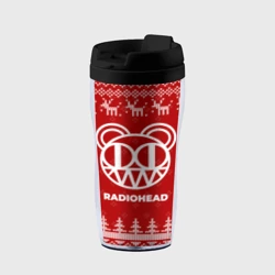 Термокружка-непроливайка Новогодний Radiohead с оленями