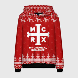 Мужская толстовка 3D Новогодний My Chemical Romance с оленями