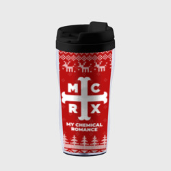 Термокружка-непроливайка Новогодний My Chemical Romance с оленями
