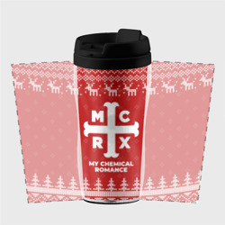 Термокружка-непроливайка Новогодний My Chemical Romance с оленями - фото 2