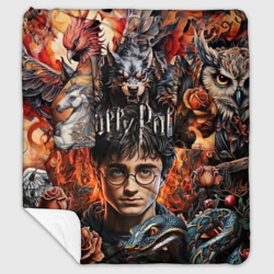 Плед с рукавами Гарри Поттер и мифические существа