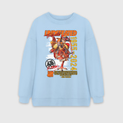 Женский свитшот oversize без начеса хлопок Dragon ball Gokuu Son