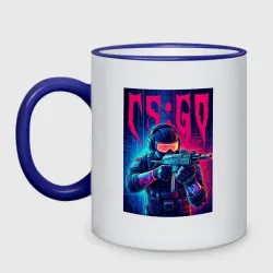 Кружка двухцветная Counter Strike go - neon glow