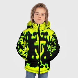 Зимняя куртка для мальчиков 3D Doom кислотное лого краски - фото 2