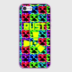 Чехол для iPhone 5/5S матовый Minecraft x rust