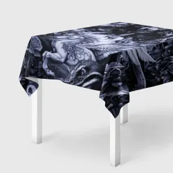 Скатерть 3D Мифические существа с стиле тату