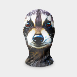 Маска карнавальная 3D Большая голова енота