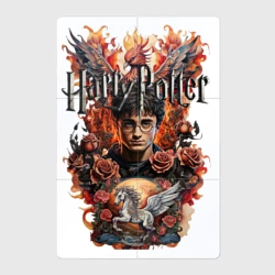 Магнитный плакат 2Х3 Гарри Поттер на фоне феникса и пегаса