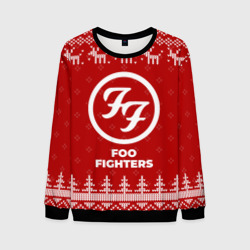 Мужской свитшот 3D Новогодний Foo Fighters с оленями