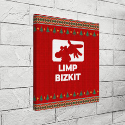 Холст квадратный Limp Bizkit new year - фото 2