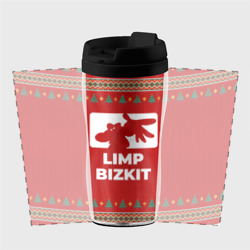 Термокружка-непроливайка Limp Bizkit new year - фото 2
