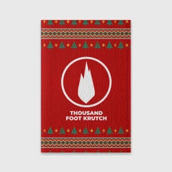 Обложка для паспорта матовая кожа Thousand Foot Krutch new year