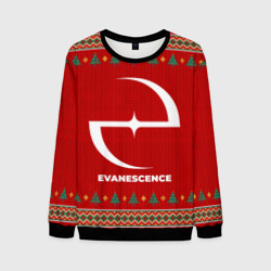 Мужской свитшот 3D Evanescence new year