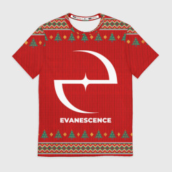 Мужская футболка 3D Evanescence new year