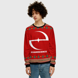 Мужской свитшот 3D Evanescence new year - фото 2