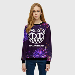 Женский свитшот 3D Праздничный Radiohead - фото 2